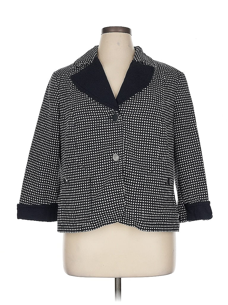 Pre-owned Talbots Blazer Jacket In Black