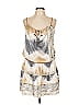 Hale Bob Tie-dye Ivory Tan Cocktail Dress Size L - photo 1