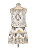 Hale Bob Tie-dye Ivory Tan Cocktail Dress Size L - photo 2