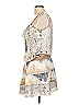 Hale Bob Tie-dye Ivory Tan Cocktail Dress Size L - photo 5