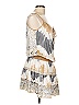 Hale Bob Tie-dye Ivory Tan Cocktail Dress Size L - photo 4