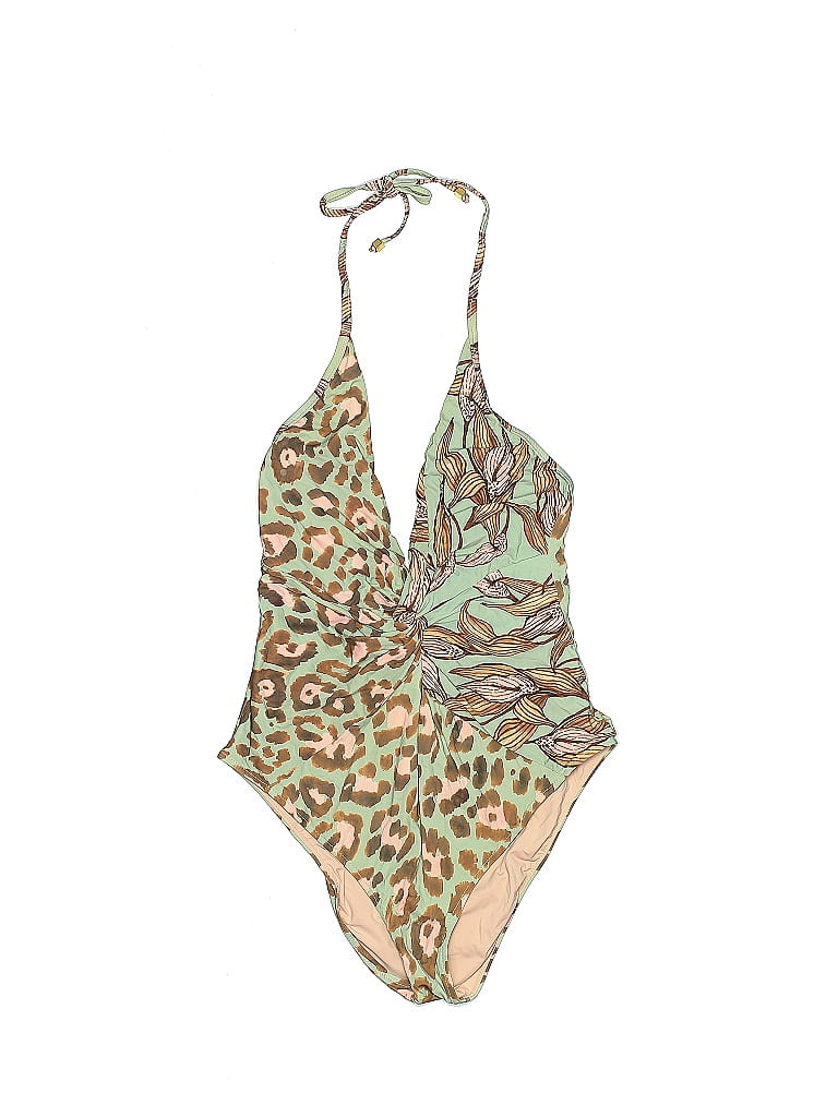 PatBO Green One Piece Swimsuit Size M 78 off ThredUp