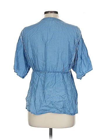 Blue Rain Short Sleeve Blouse (view 2)