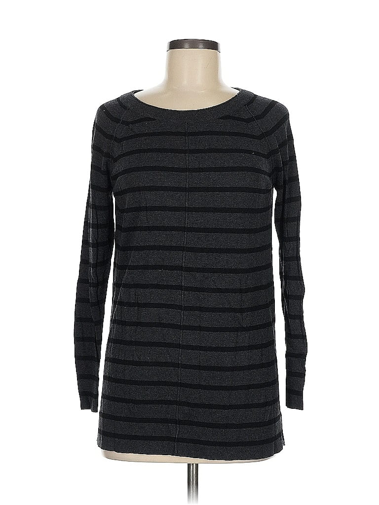 Pre-owned Ann Taylor Long Sleeve T-shirt In Black