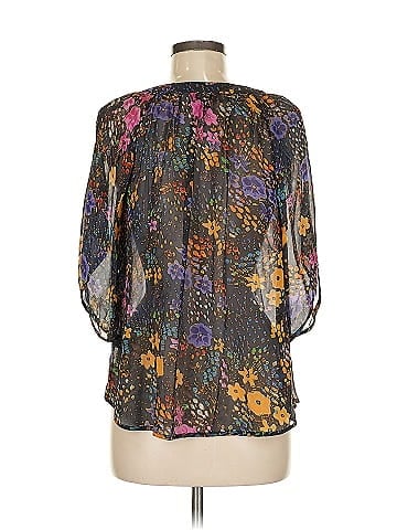 Fei 3/4 Sleeve Silk Top (view 2)