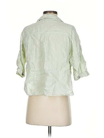 Zara 3/4 Sleeve Button-Down Shirt (view 2)
