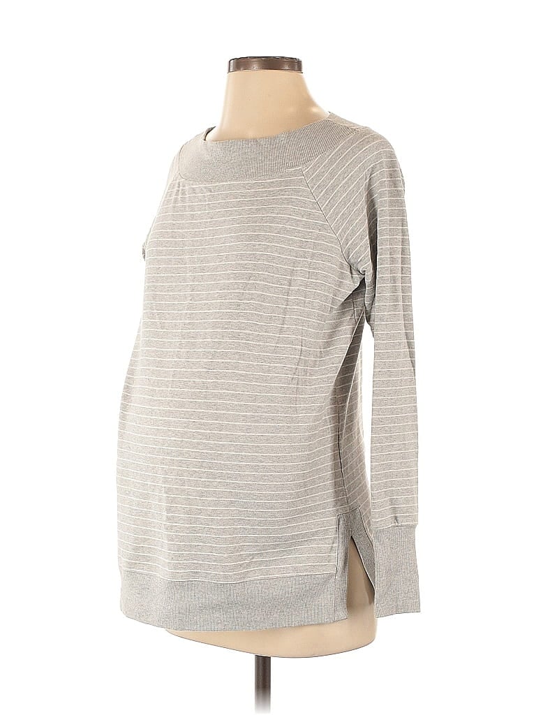 Pre-owned A Pea In The Pod Pullover Sweater In Gray