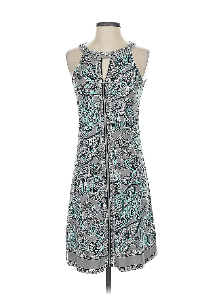 Pre-owned Inc International Concepts Casual Dress In Blue