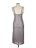 David Lerner Metallic Gray Cocktail Dress Size L - photo 2