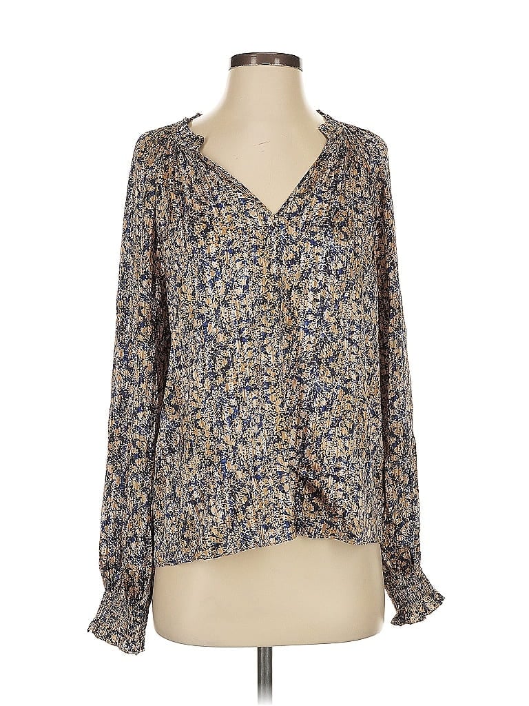 Pre-owned Caballero Long Sleeve Blouse In Blue