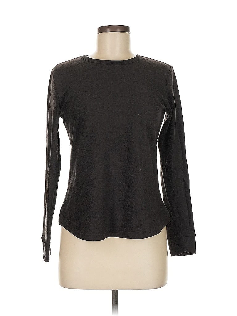 Pre-owned Climateright By Cuddl Duds Cardigan Sweater In Black