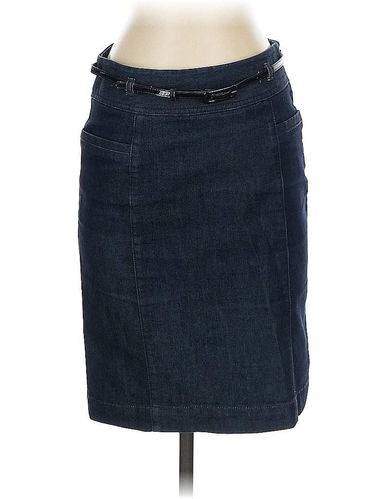 Pre-owned Kenneth Cole New York Denim Skirt In Blue