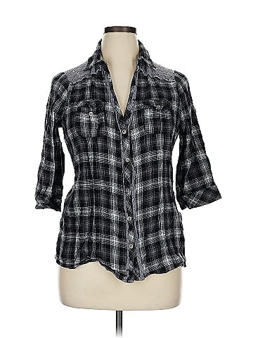 FANG 3/4 Sleeve Button-Down Shirt (view 1)