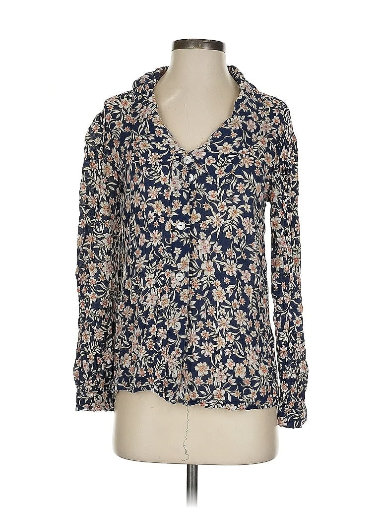 Click to view more detailed imagery on our partner's website Pre-owned Rachel Pally Long Sleeve Blouse In Blue
