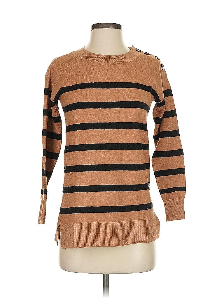 Pre-owned Ann Taylor Loft Pullover Sweater In Brown