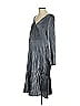 H&M Metallic Gray Silver Casual Dress Size S - photo 1