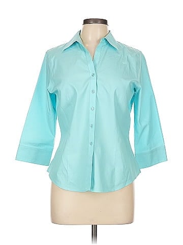 Foxcroft 3/4 Sleeve Button-Down Shirt (view 1)