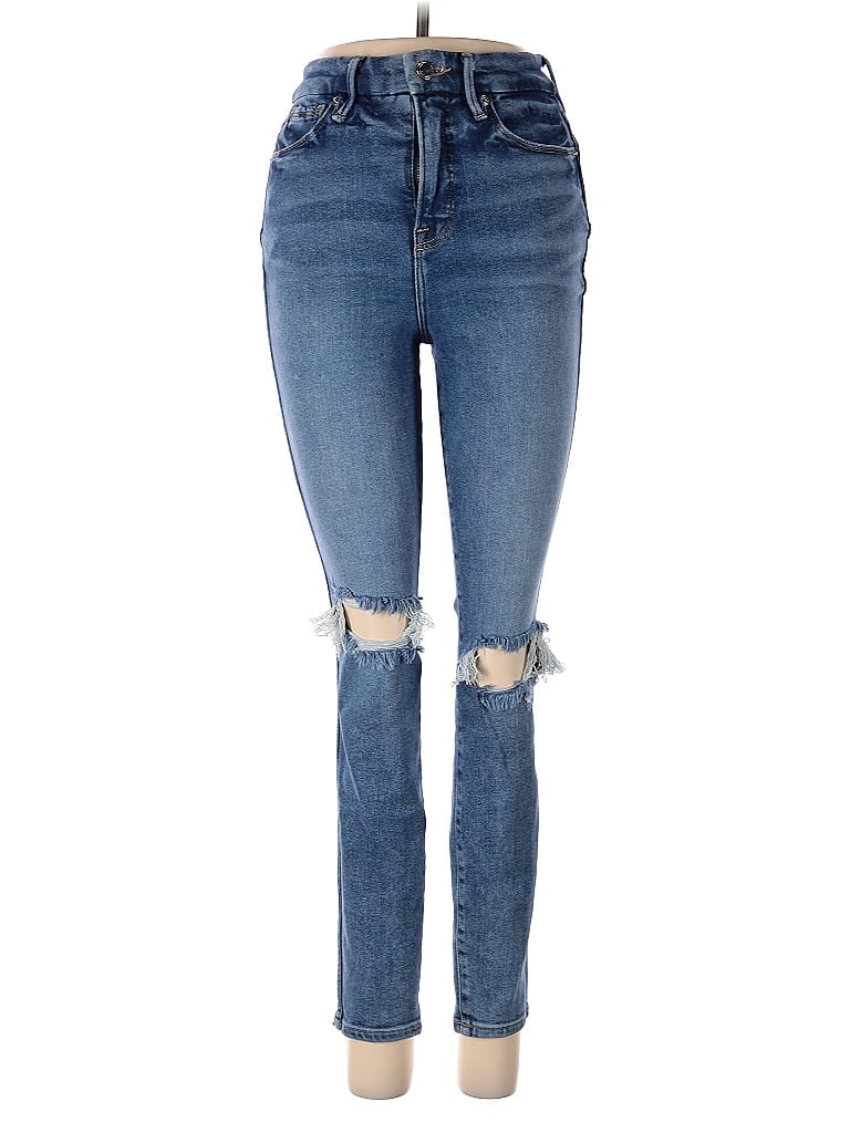 Pre-owned Good American Jeans In Blue