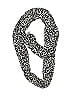 Tickled Pink 100% Polyester Animal Print Black Scarf One size - photo 1