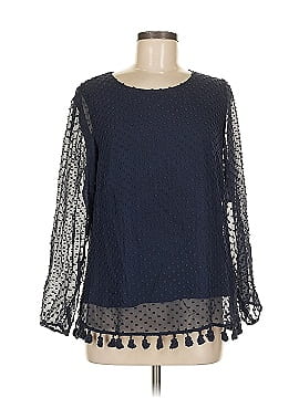 Sail To Sable Long Sleeve Silk Top