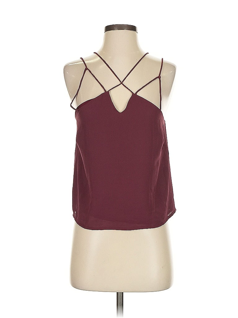Click to view more detailed imagery on our partner's website Pre-owned Millau Sleeveless Blouse In Burgundy