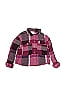 Thereabouts Plaid Burgundy Long Sleeve Button-Down Shirt Size 7 - 8 - photo 1