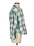 Ann Taylor LOFT 100% Cotton Plaid Green Long Sleeve Button-Down Shirt Size XS - photo 4