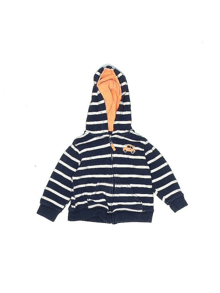CARTER'S Pre-owned Babies' Zip Up Hoodie In Blue