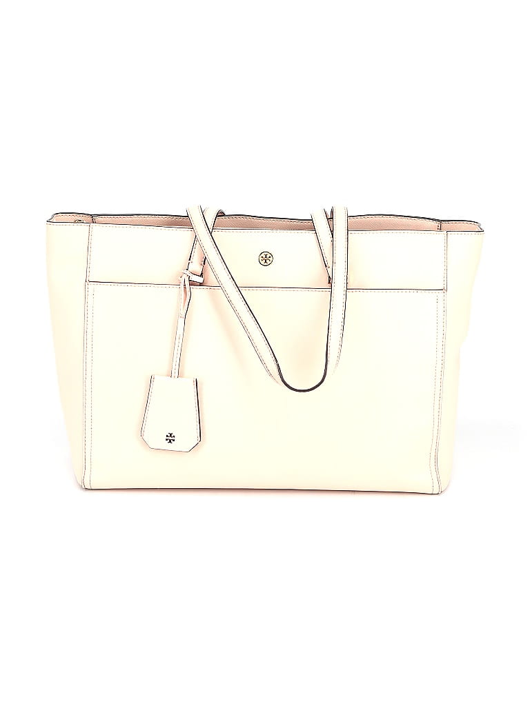 Tory Burch 100% Leather Ivory Pink Leather Shoulder Bag One size - photo 1