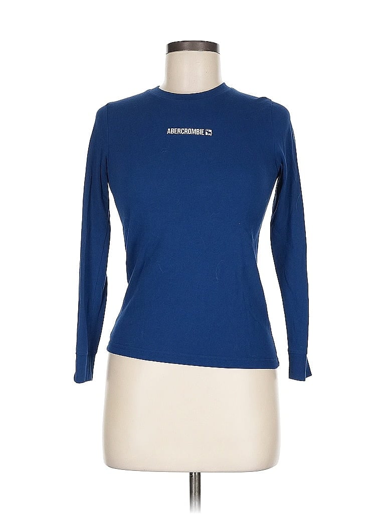 Pre-owned Abercrombie Long Sleeve T-shirt In Blue