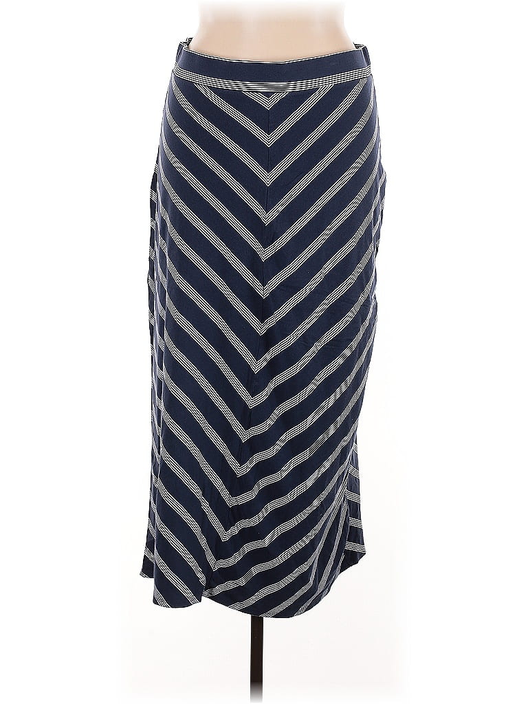 SONOMA life + style 100% Cotton Chevron-herringbone Blue Casual Skirt Size XL - photo 1