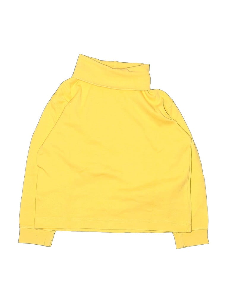 Talbots 100% Cotton Yellow Long Sleeve Turtleneck Size 5 (big kids) - photo 1