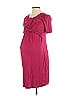 Isabel Maternity Burgundy Pink Casual Dress Size XS - photo 1
