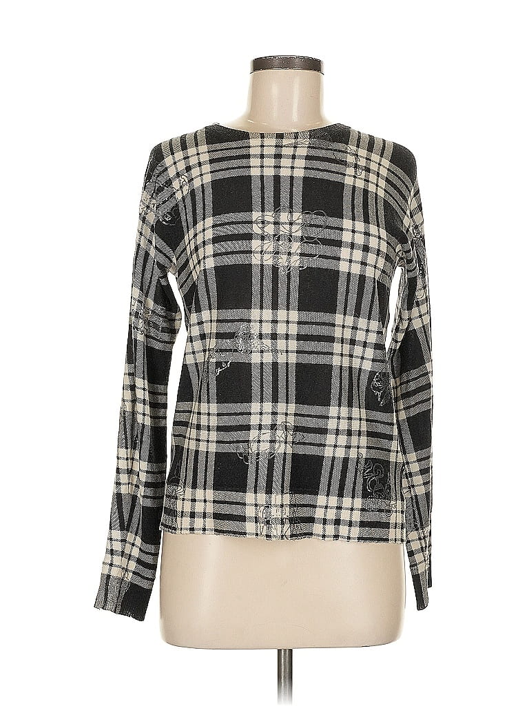 Blouse Tinoy Plumetis Deluxe Zadig & Voltaire - Taille M, Noir, Manches Longues - Occasion Très Bon état (TBE)