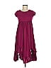 Mia Joy Solid Burgundy Casual Dress Size 7 - photo 1
