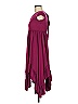 Mia Joy Solid Burgundy Casual Dress Size 7 - photo 4