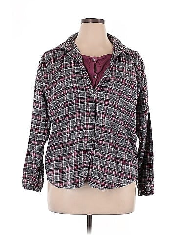 Lauren Brooke 3/4 Sleeve Button-Down Shirt (view 1)