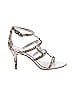 Donald J Pliner Silver Tan Heels Size 7 1/2 - photo 1