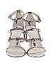 Donald J Pliner Silver Tan Heels Size 7 1/2 - photo 2