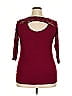 Ambiance Burgundy 3/4 Sleeve T-Shirt Size 2X - photo 2