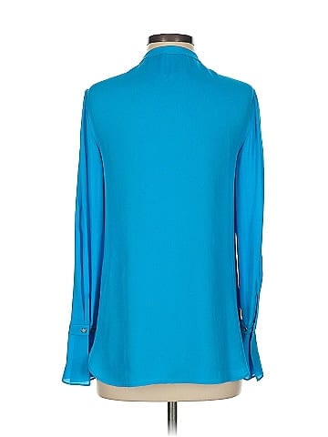 Elie Tahari Long Sleeve Silk Top (view 2)