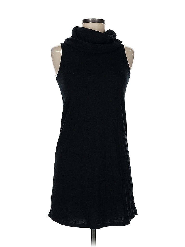 American Apparel Solid Black Casual Dress Size M - photo 1