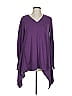 LOGO by Lori Goldstein Purple Pullover Sweater Size L - photo 1