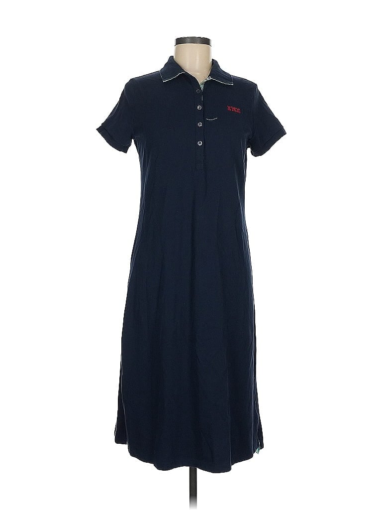 Pre-owned Lands' End Casual Dress In Blue