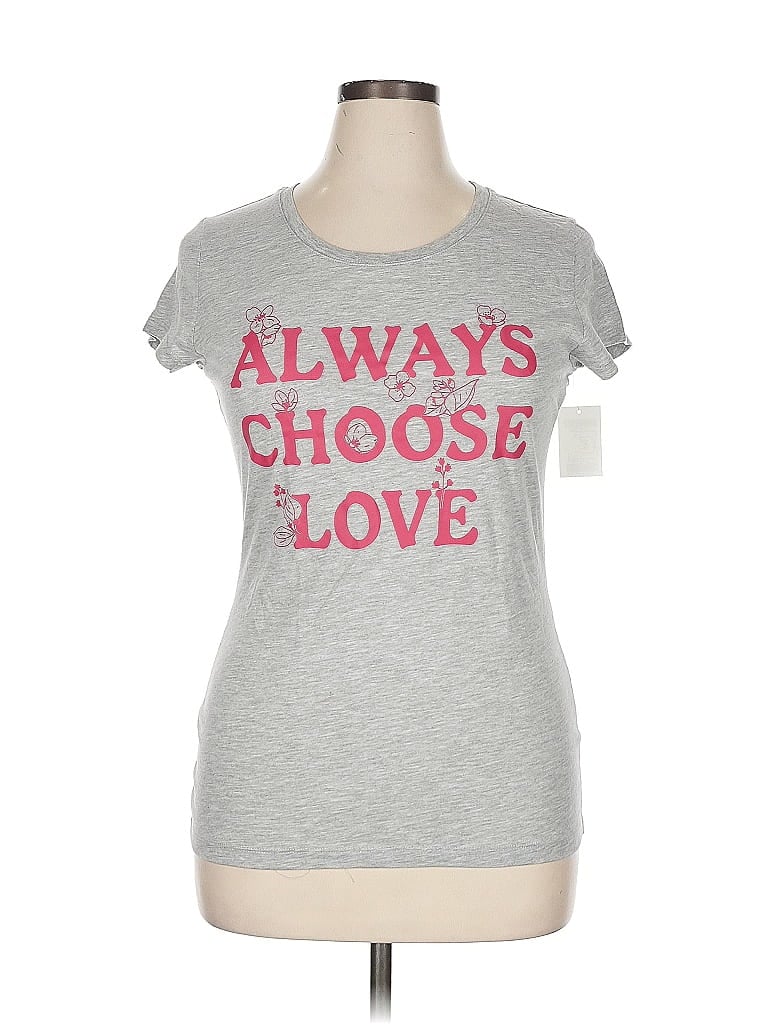 Wound Up Gray Short Sleeve T-Shirt Size XL - photo 1