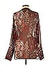 Tamara Mellon 100% Silk Burgundy 3/4 Sleeve Silk Top Size 10 - photo 2
