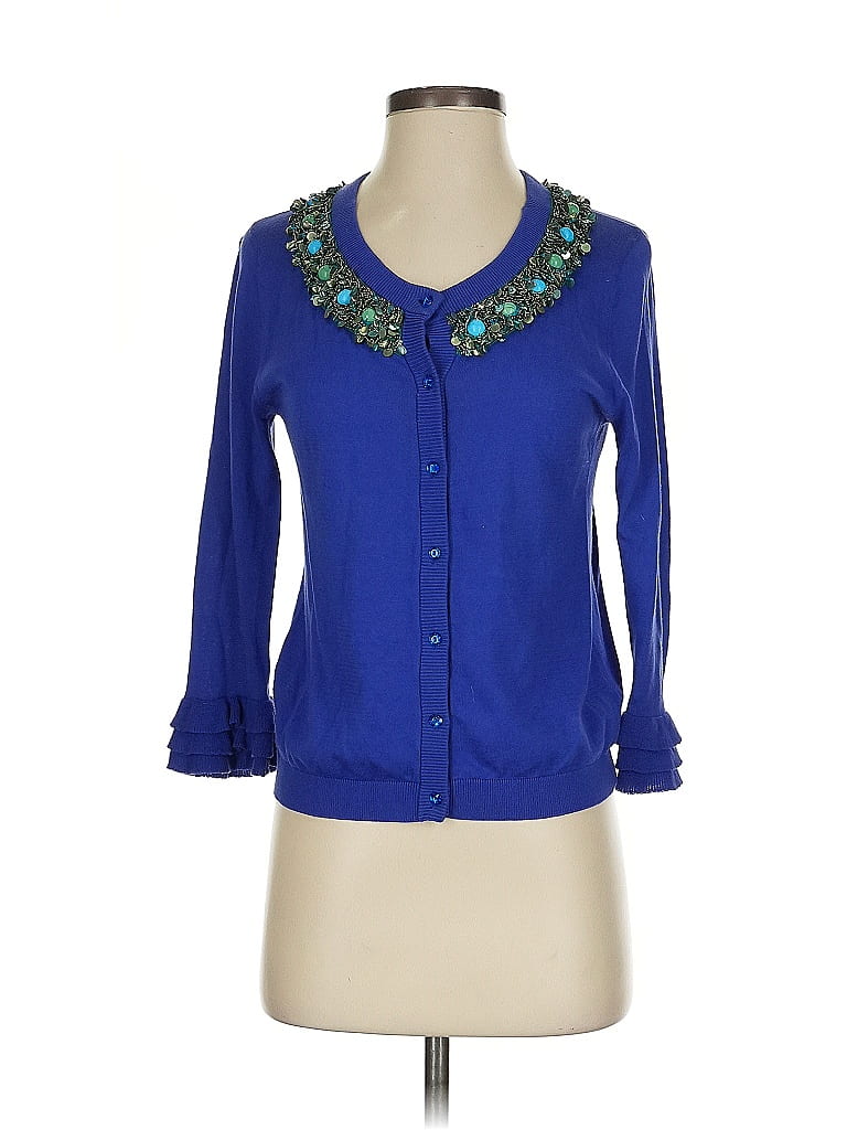 Kate Spade New York 100% Cotton Blue Cardigan Size S - photo 1