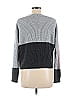 Pink Rose 100% Acrylic Color Block Gray Pullover Sweater Size M - photo 2