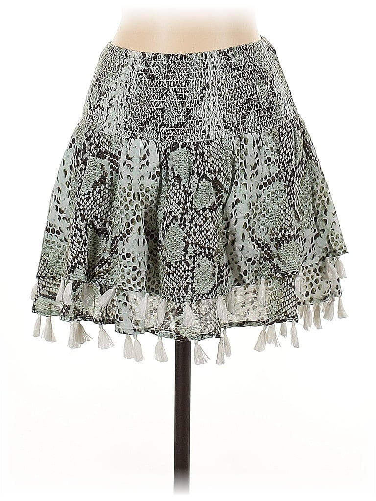 Click to view more detailed imagery on our partner's website Pre-owned Agua Bendita Casual Skirt In Green