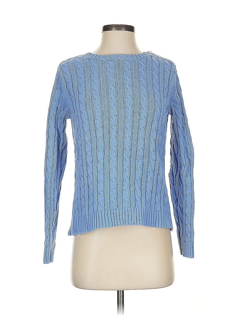Pre-owned Lands' End Pullover Sweater In Blue
